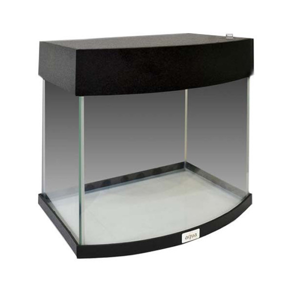 Аквариум AquaStar с овальной передней стенкой, 23 л, LED, черный