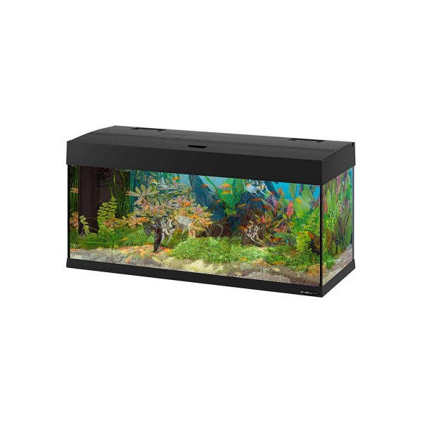 Аквариумный комплект Ferplast Dubai 100 LED Black с LED-освещением, черный, 190 л