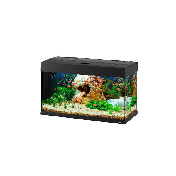 Аквариумный комплект Ferplast Dubai 80 LED Black с LED-освещением, черный, 125 л