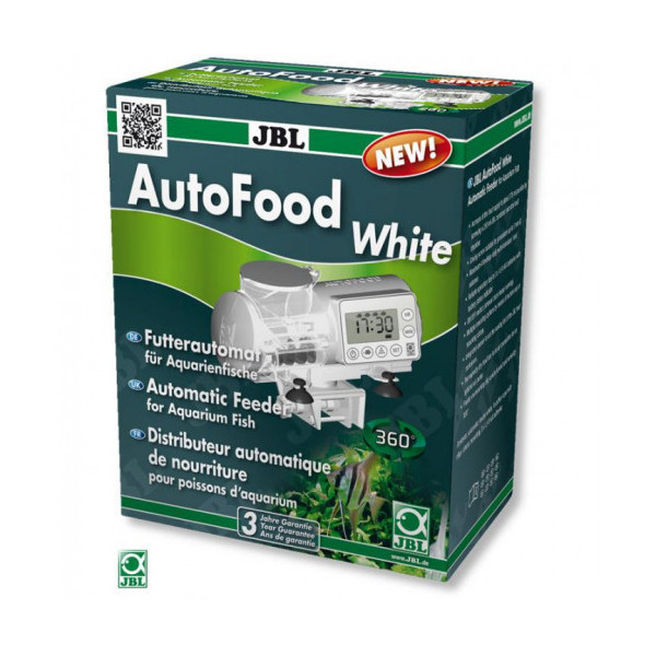 Автоматическая кормушка JBL AutoFood WHITE для аквариумных рыб, белая