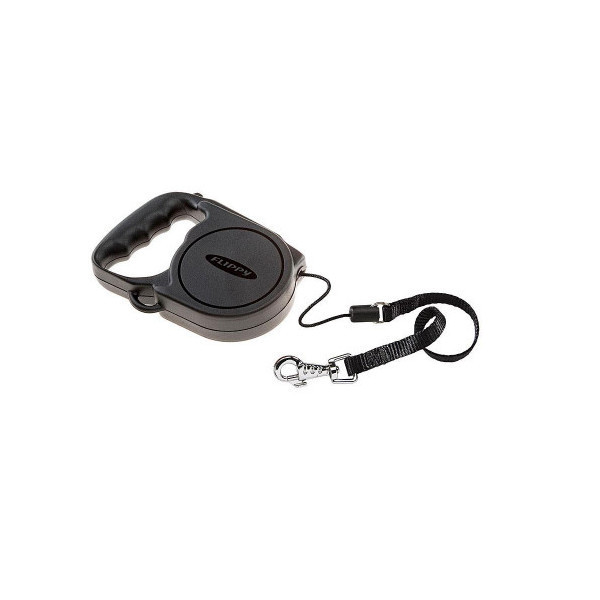 Автоматический поводок-рулетка для собак до 12 кг Ferplast Flippy Regular Small Black, черный, 5 м