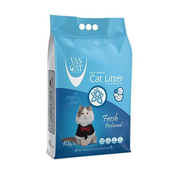 Бентонитовый наполнитель VanCat Fresh для туалета, 10 кг