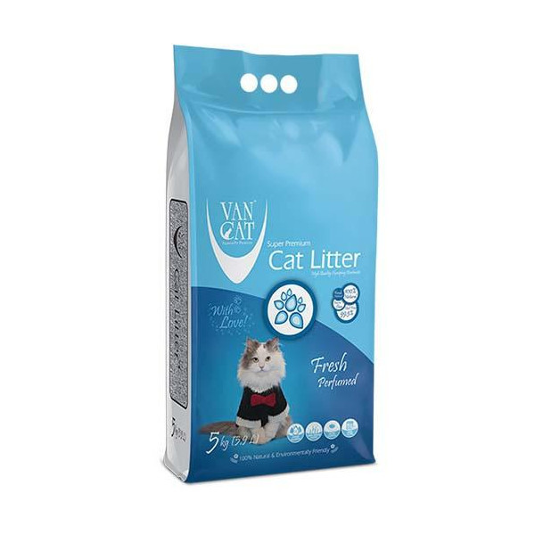 Бентонитовый наполнитель VanCat Fresh для туалета, 5 кг