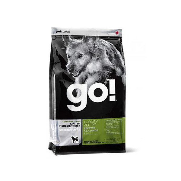 Беззерновой корм GO! Sensitivity + Shine Turkey для щенков и взрослых собак, с индейкой, 100 г