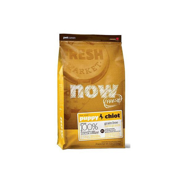 Беззерновой корм NOW Fresh Puppy Recipe Grain Free для щенков, с индейкой, уткой и лососем, 2.72 кг