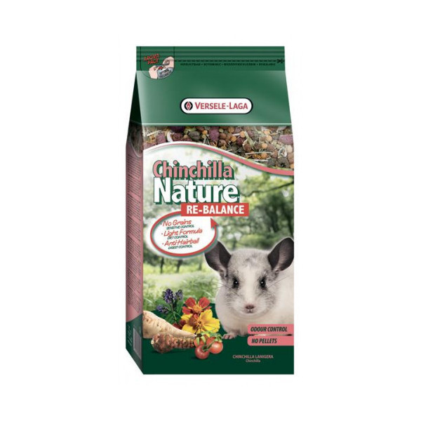 Беззерновой корм Versele-Laga Nature Chinchilla Fibres суперпремиум, для шиншилл, 700 г
