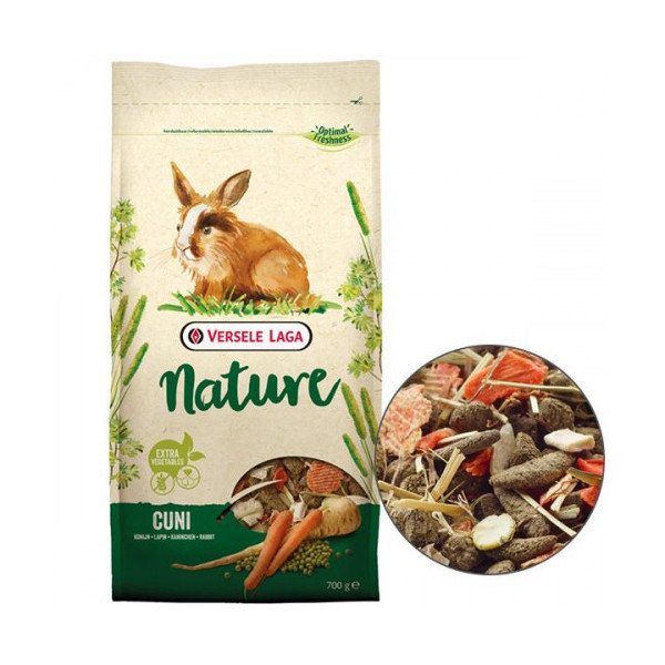 Беззерновой корм Versele-Laga Nature Cuni суперпремиум, для кроликов, 10 кг