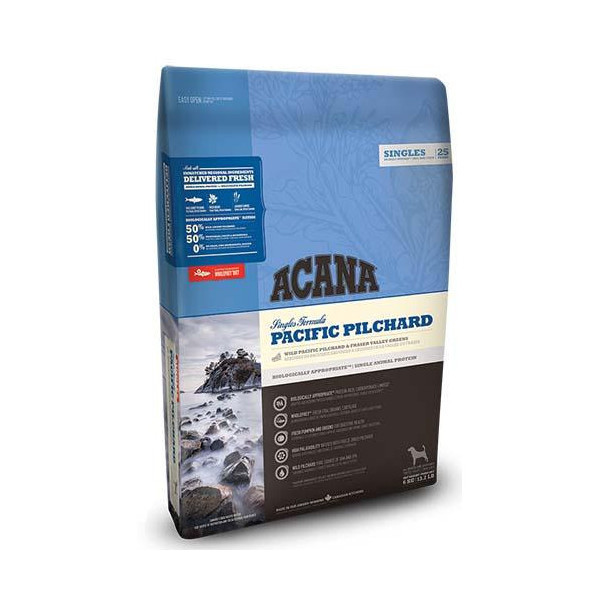 Cухой гипоаллергенный корм Acana Pacific Pilchard со вкусом тихоокеанской сардины для собак всех пород, 2 кг