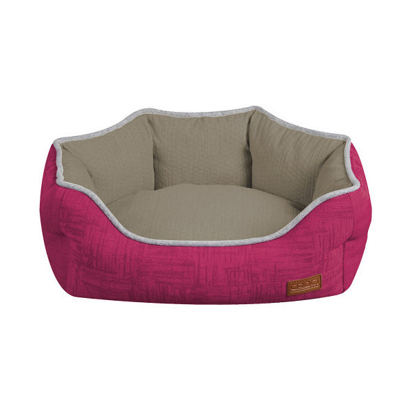 Диван Croci Cozy Fuxia для собак, овальный, розовый, 85×66×23 см