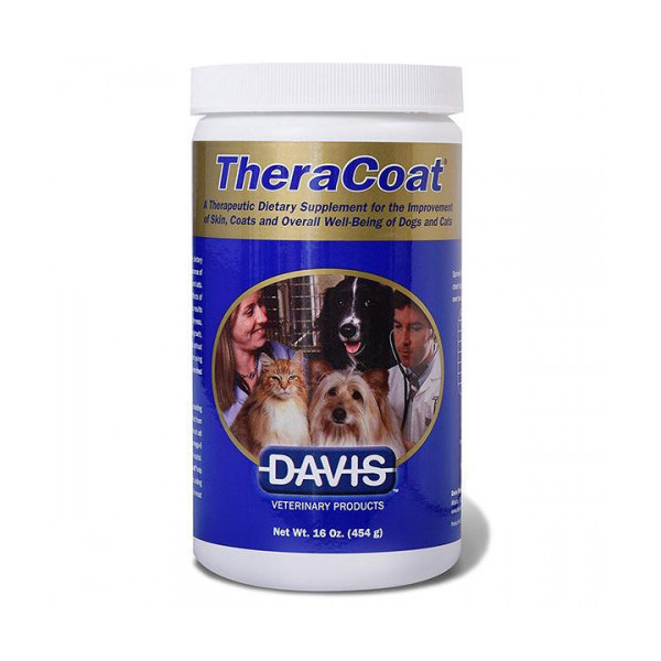 Добавка Davis TheraCoat диетическая, для шерсти собак и котов, 454 мл