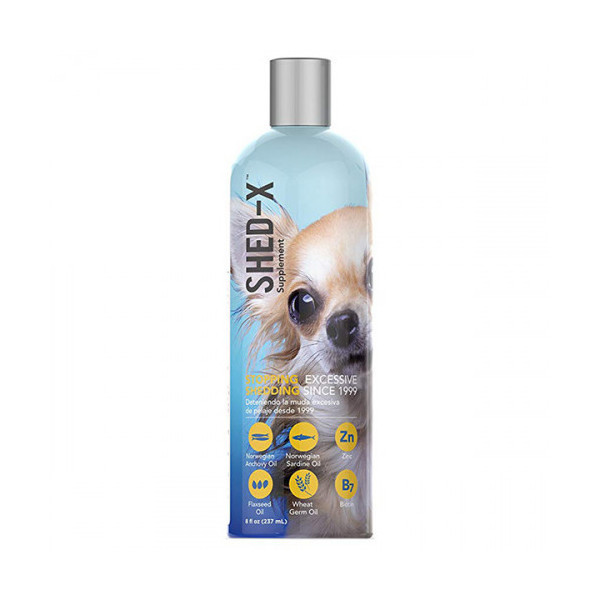 Добавка SynergyLabs Shed-X Dog против линьки, для шерсти собак, 237 мл