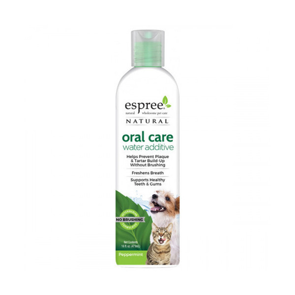 Добавка для воды Espree Oral Care Water по уходу за ротовой полостью для котов и собак, 473 мл