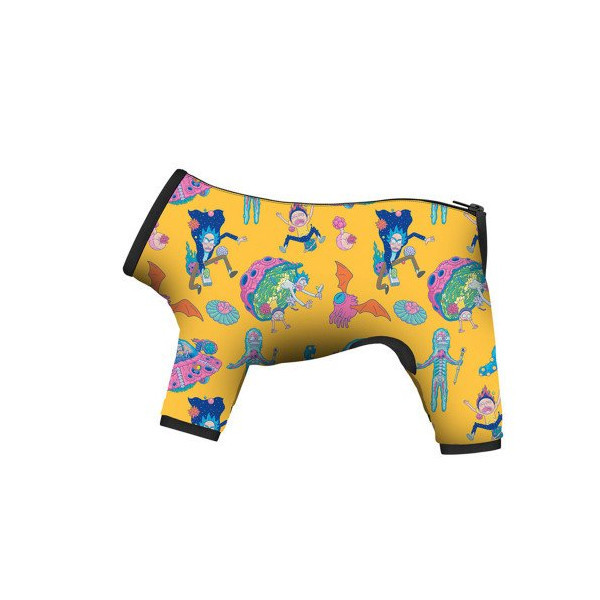 Дождевик Waudog Clothes для собак, рисунок "Рик и Морти 3", M35