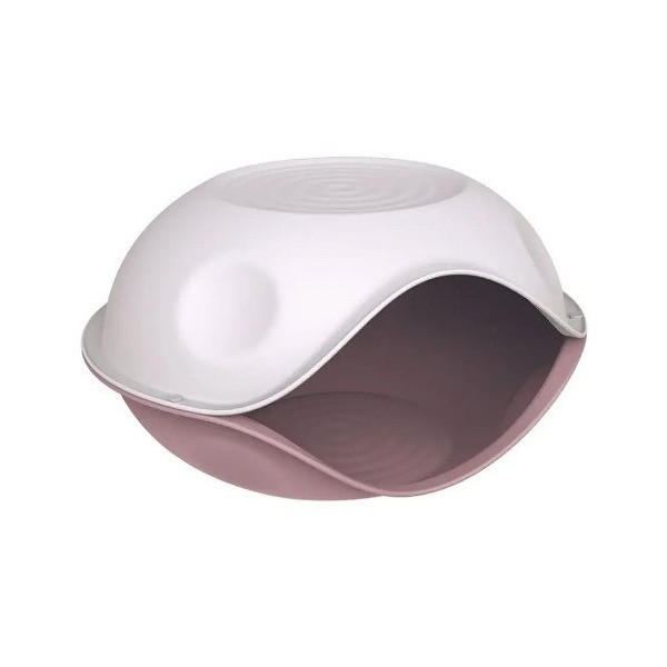 Домик-пещера Georplast Duck Plain для кошек и собак, 57×48×32 см, розовый