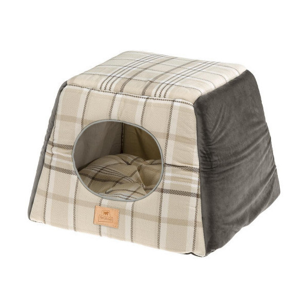 Домик трансформирующийся в лежак Ferplast Edinburgh House Brown для кошек, 44×44×33 см