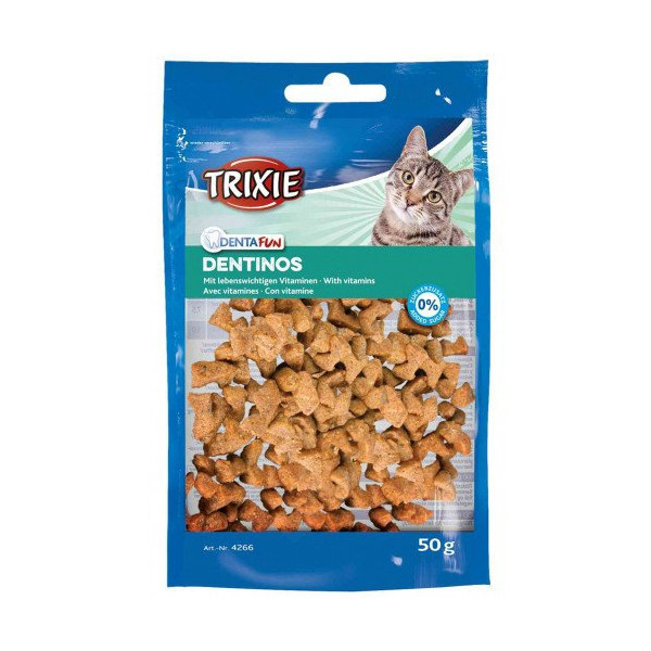 Дропсы Trixie Dentinos для ротовой полости кошек, 50 г