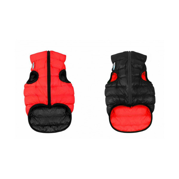 Двусторонняя куртка AiryVest L55 для собак, красно-черная