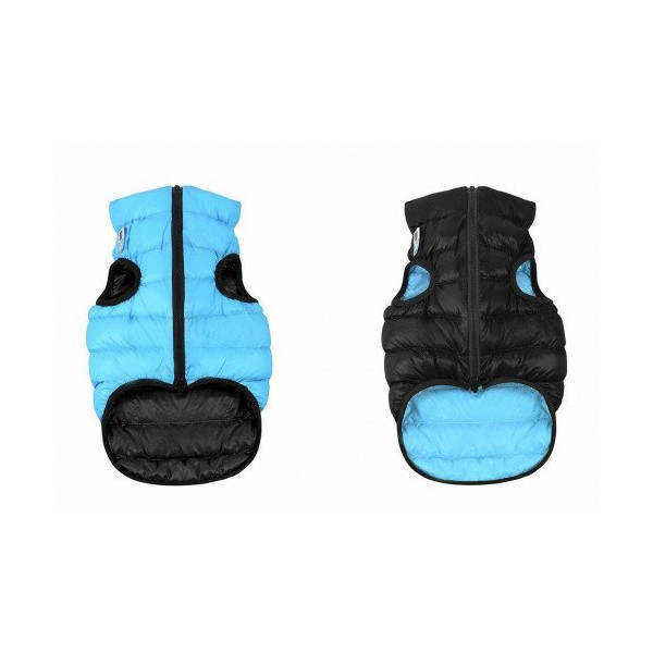 Двусторонняя куртка AiryVest S40 для собак, черно-голубая