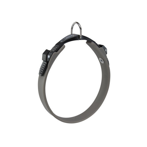 Эластичный ошейник с системой микрорегулировки Ferplast Ergoflex C28/51 Grey для собак