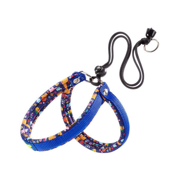 Ferplast Agila Fantasy 3 Blue эргономичная шлейка для собак с мягкой подкладкой и эластичным шнуром, 42x50 см