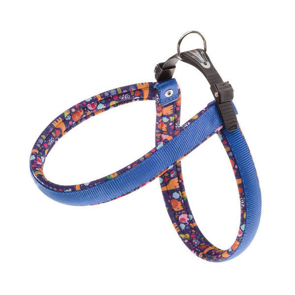 Ferplast Agila Fantasy 5 Blue эргономичная шлейка для собак с мягкой подкладкой и эластичным шнуром, 50x58 см