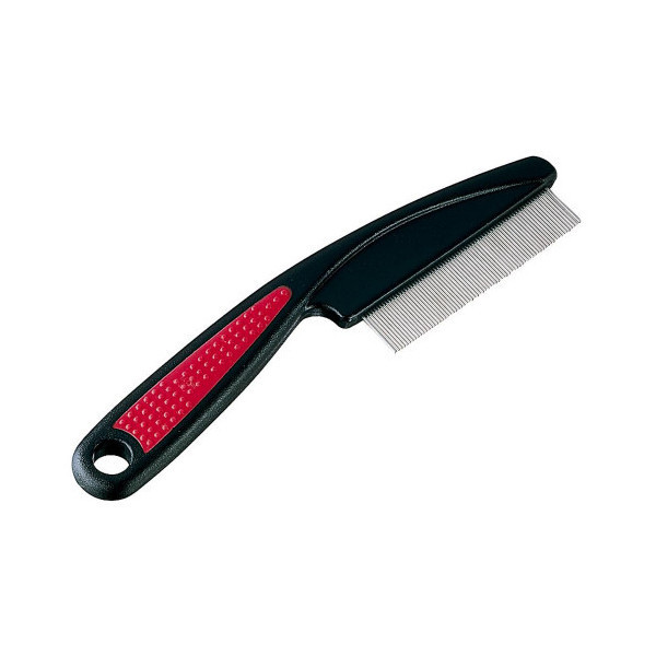 Ferplast GRO 5838 двусторонняя антиблошиная расческа для кошек и собак, 15x1x4 см