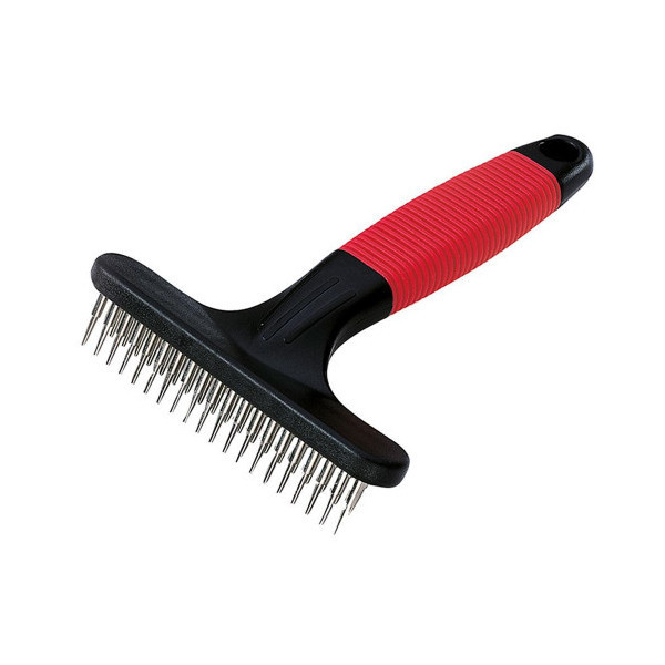Ferplast GRO 5874 расческа для собак и кошек с вращающимися зубьями, 11x3x15,5 см