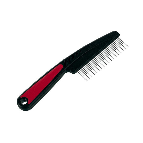 Ferplast GRO 5878 расческа для кошек и собак с вращающимися зубьями из хрома, 19,8x1,4x5,5 см