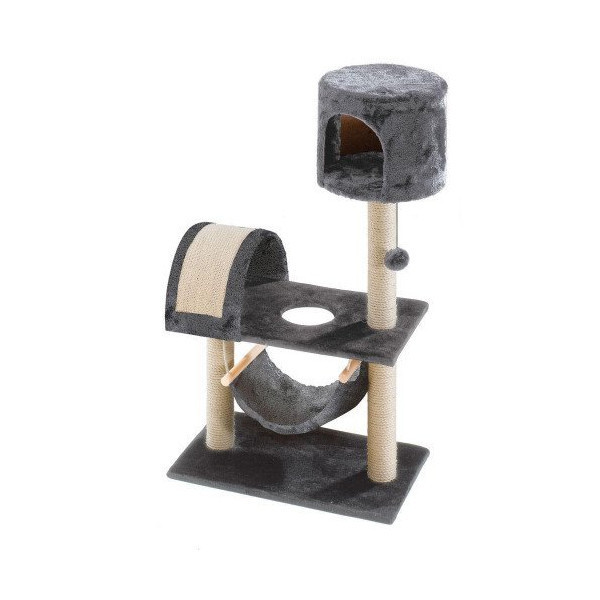 Ferplast PA 4027 Flat Post спортивно-игровой комплекс для кошек с когтеточкой и гамаком, 59x34x104 см