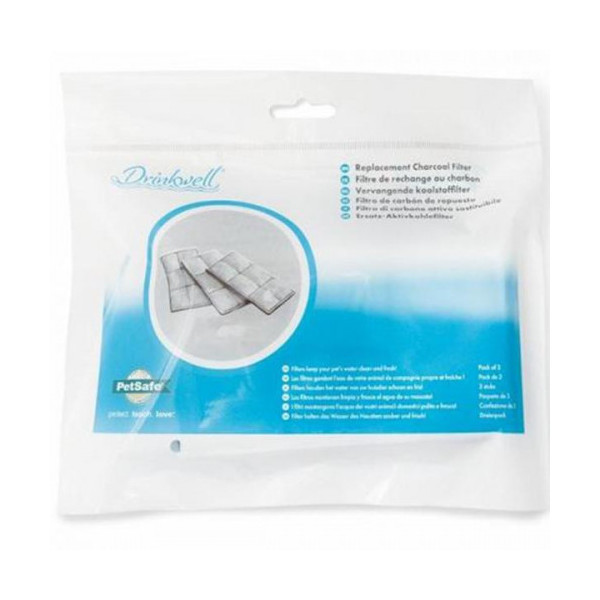 Фильтр PetSafe Drinkwell Filter сменный в фонтан-поилку на 1.2 л и 5 л, в комплекте 3 шт