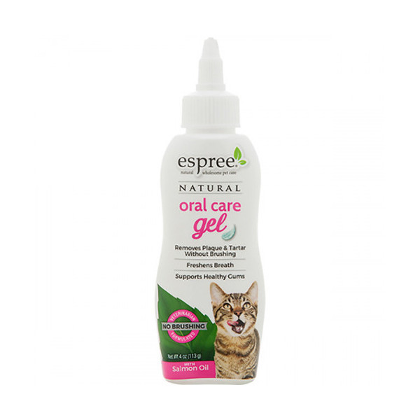 Гель Espree Oral Care Gel Salmon Oil for Cats для ухода за зубами для кошек с маслом лосося, 118 мл