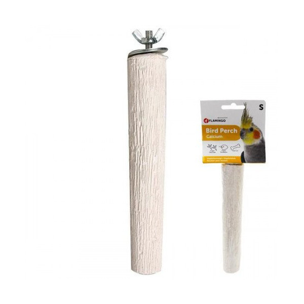 Жердочка Flamingo Perch Calcium для гигиены клюва и когтей птицам, 25.8×4 см