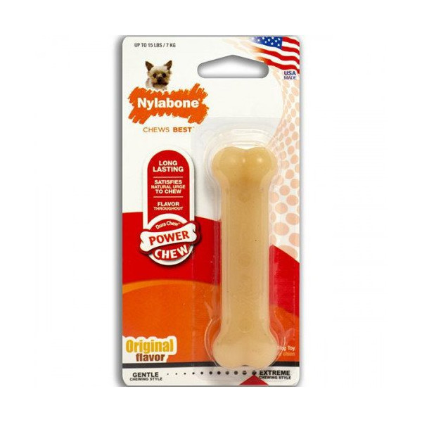 Жевательная игрушка Nylabone DuraChew Petite для собак, с интенсивным стилем грызения, оригинальный вкус