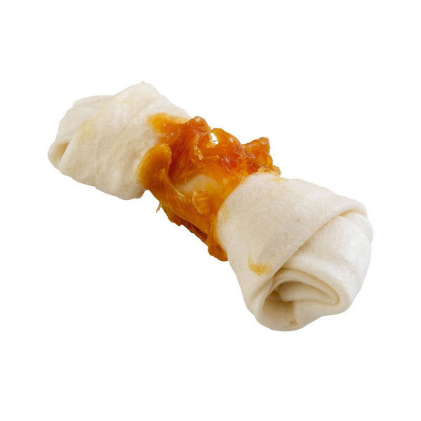 Жевательные косточки Ferplast GoodBite Fun 5499 Bone 60g для собак из сыромятной кожи с курицей, 13,5x6x3 см