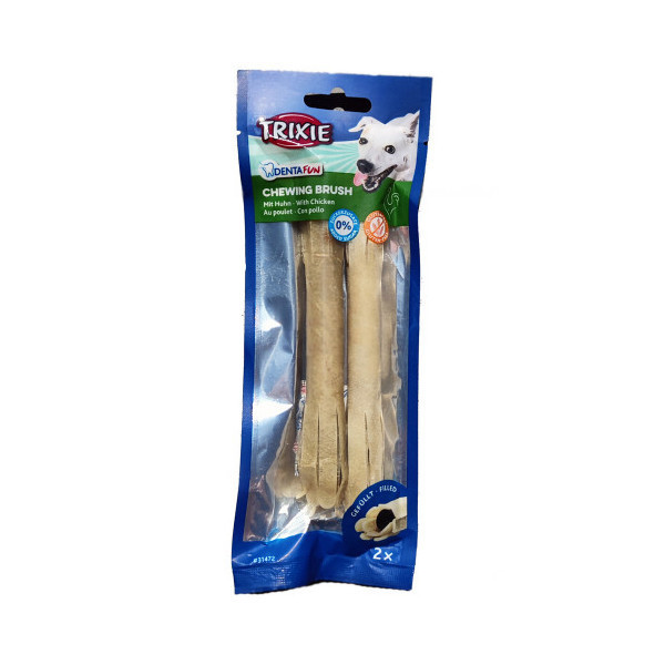 Жевательные палочки Trixie Chewing Brush для собак, курица, 15 см, 80 г, 2 шт