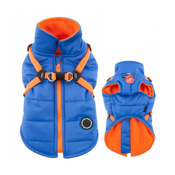 Жилет Puppia Mountaineer со шлейкой, для собак, размер XXL, синий