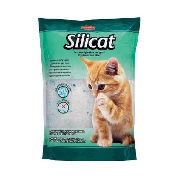 Гигиенический наполнитель Padovan Silicat для кошачьих туалетов на основе силикагеля, 2.2 кг