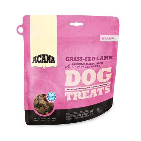Гипоаллергенное лакомство Acana Grass-Fed Lamb со вкусом ягненка для собак всех пород, 92 г