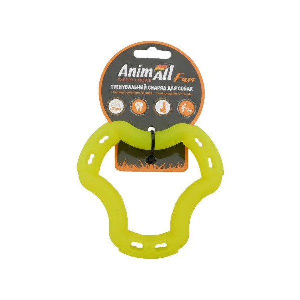 Игрушка AnimAll Fun кольцо 6 сторон, желтое, 12 см