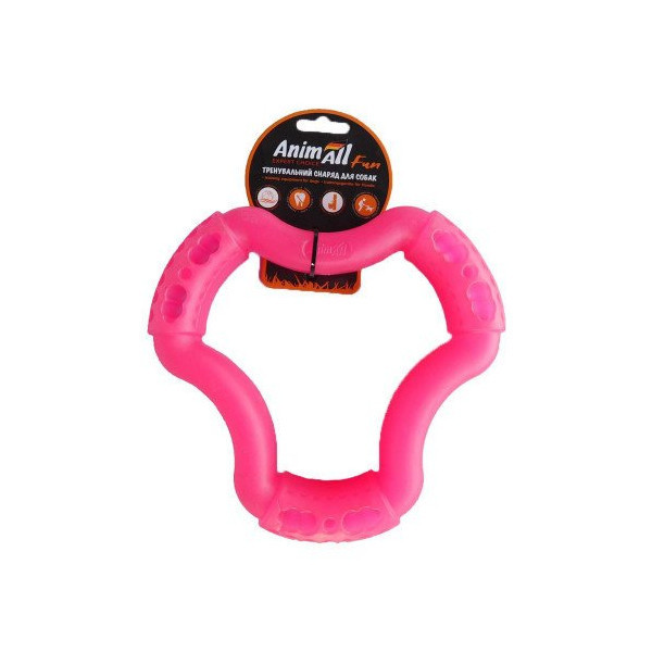 Игрушка AnimAll Fun кольцо 6 сторон, коралловое, 20 см