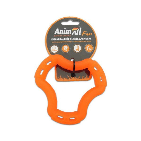 Игрушка AnimAll Fun кольцо 6 сторон, оранжевое, 12 см