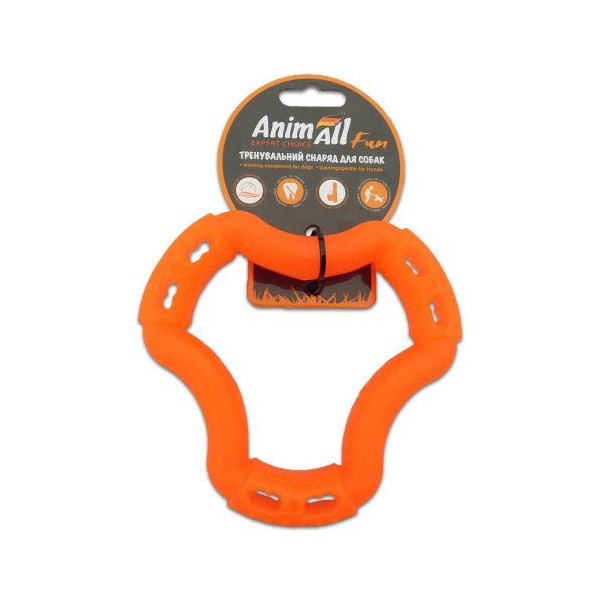 Игрушка AnimAll Fun кольцо 6 сторон, оранжевое, 15 см