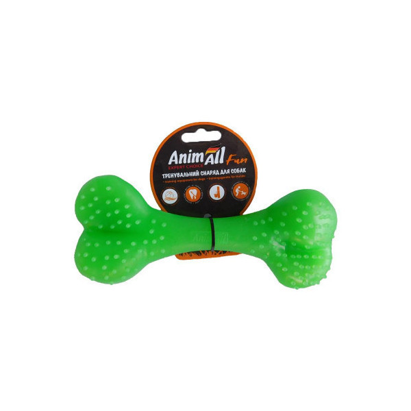 Игрушка AnimAll Fun кость, зеленая, 25 см