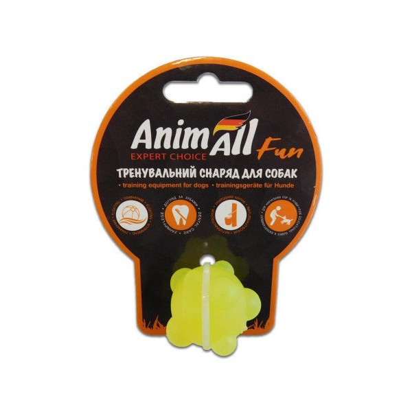 Игрушка AnimAll Fun шар молекула, желтая, 3 см