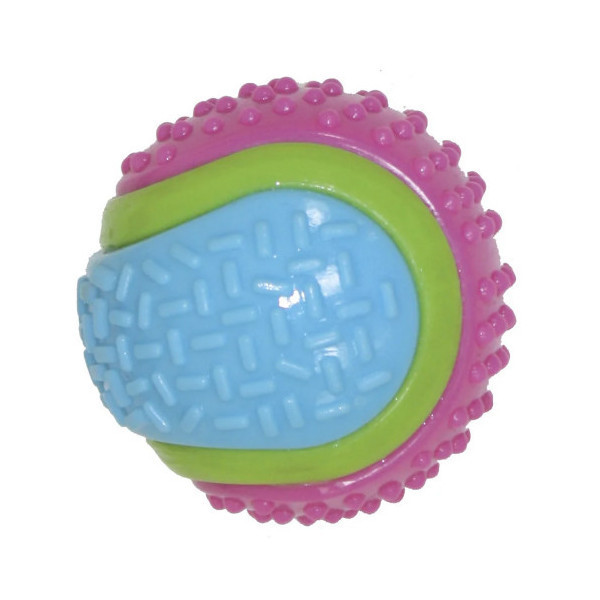 Игрушка Croci Spiky мяч теннисный, для собак, цветной, резина, 8 см, 3 шт/уп
