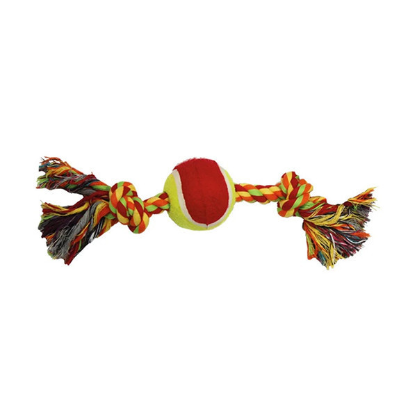 Игрушка Croci канат грейфер с тенисным мячом, для собак, 30.5×6 см