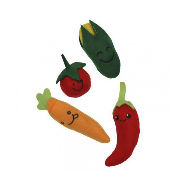 Игрушка Croci овощи, для котов, ассорти, 13 см, цена за 1 шт