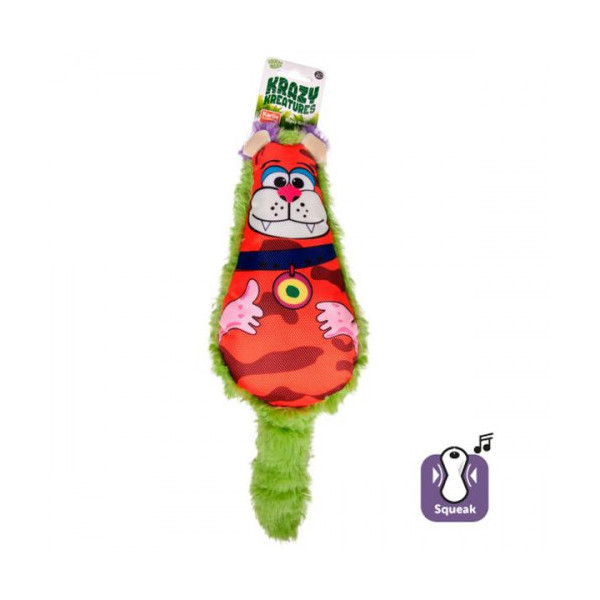 Игрушка Flamingo Crazy Critter зверь, мягкая, для собак, 38х12х6.5 см