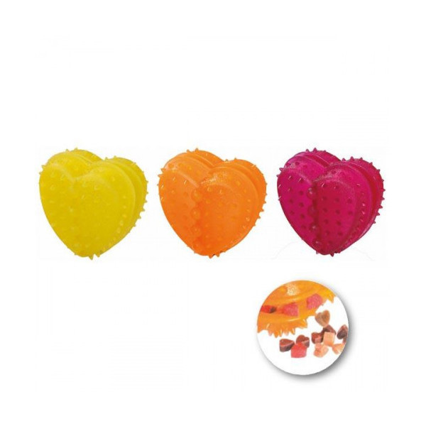 Игрушка Flamingo Good4Fun Heart Refillable для собак в виде сердечка, резина, 8х8х5 см