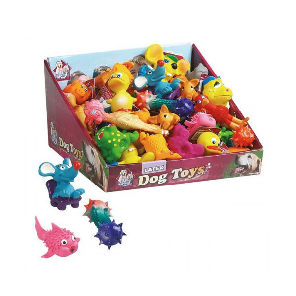 Игрушка Flamingo Joytoys для собак в ассортименте, латекс, 7х16 см